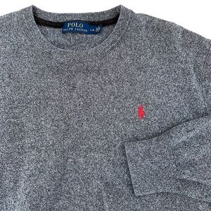 Polo Ralph Lauren Sweater Mens - Medium / Large - Gray Round Neck Long Sleeve